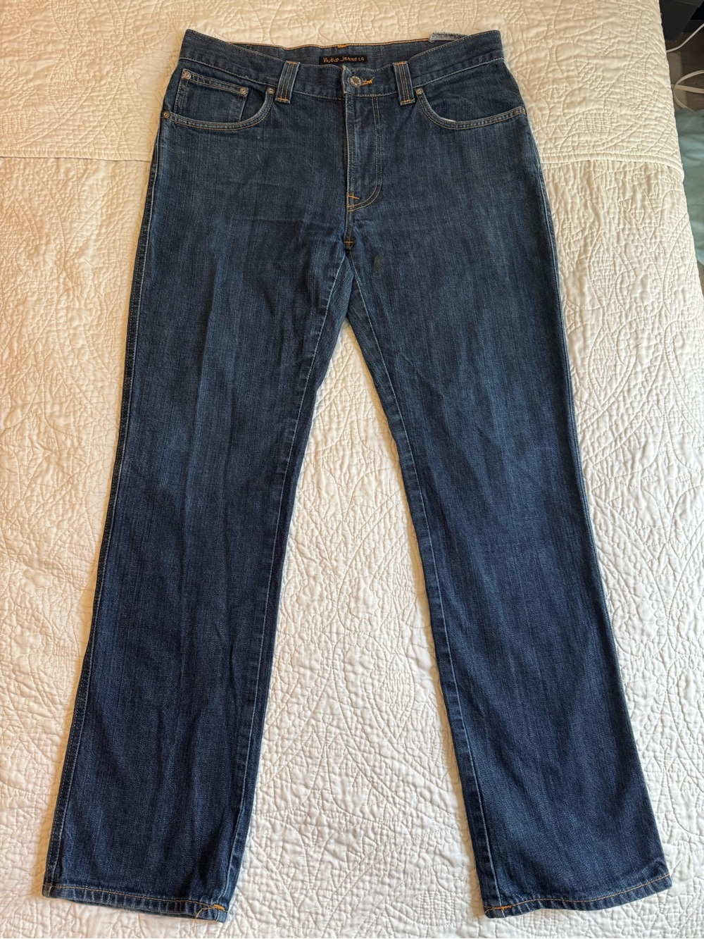 Nudie Jeans Men's Dark Blue Jeans